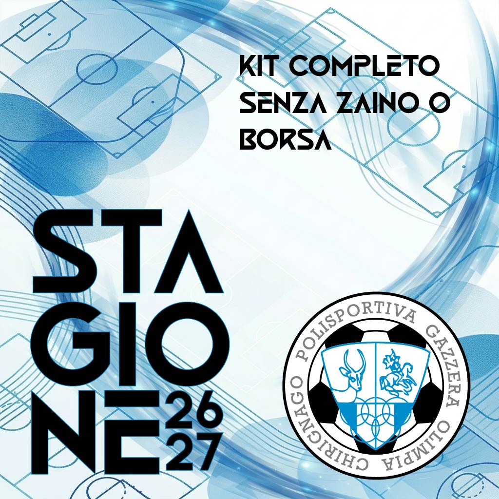 KIT COMPLETO GAZZERA SENZA ZAINO O BORSA